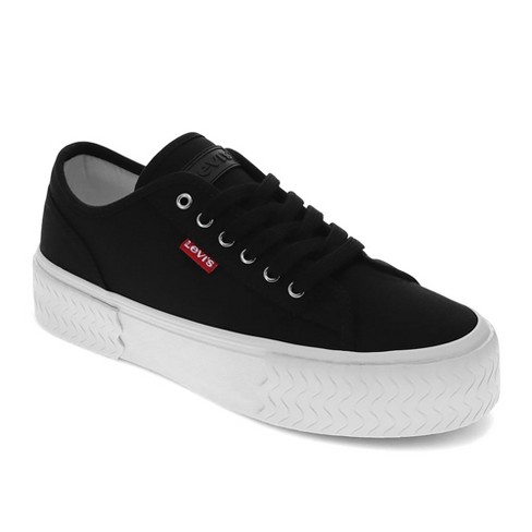 Black levi's shop canvas shoes