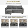 Whisen 83.5" L-shaped Sectional Couch, Convertible Sofa Bed with Ample Storage Space, Two Cup Holders - 4 of 4