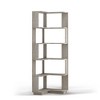 Gulches 6-Tier L-Shaped Corner Bookshelf - Light Gray Wooden Freestanding Bookcase with Anti-Drop Baffles & Anti-Tipping Device - 3 of 4