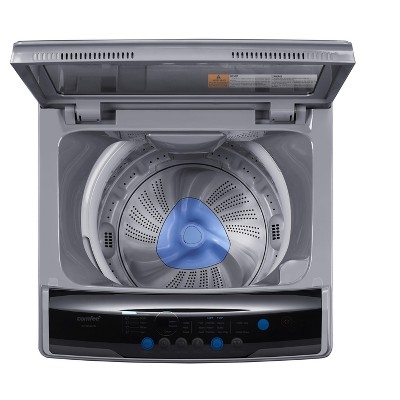 Gray Stainless Steel Top-Loading Electric Washer for RV