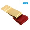 Unique Bargains Stainless Steel Carved Sleeve Pen Loop Clip for Notebook 2 Pcs - 3 of 4