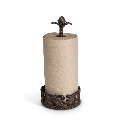 GG Collection Paper Towel Holder in Acanthus Leaf Cast Metal
