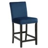 New Classic Furniture,Furniture Celeste 39.5" Wood Counter Chair In Blue (Set Of 2) - 2 of 4