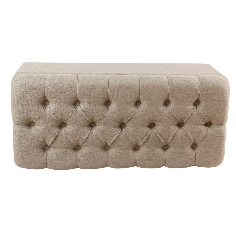 Ainsley Button Tufted Storage Bench - HomePop, 5 of 14