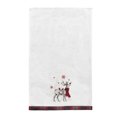 Christmas Deer Kitchen Hand Towels - Group Therapy Wine