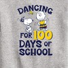 Boys' - Peanuts - Dancing For 100 Days Of School Graphic Long Sleeve Fleece Sweatshirt - 2 of 4