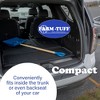FARM-TUFF Durable Snow Shovel with Ash Hardwood Handle and Large Non Stick Plastic Blade, Blue, 18in - 3 of 4