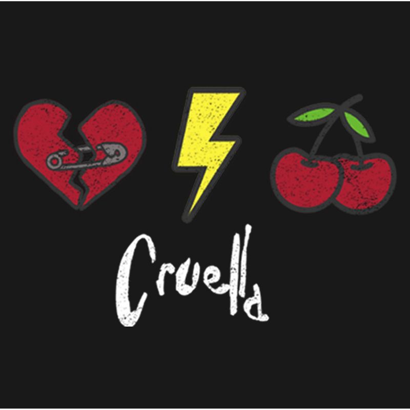 Girl's Cruella Patches Logo T-Shirt, 2 of 5