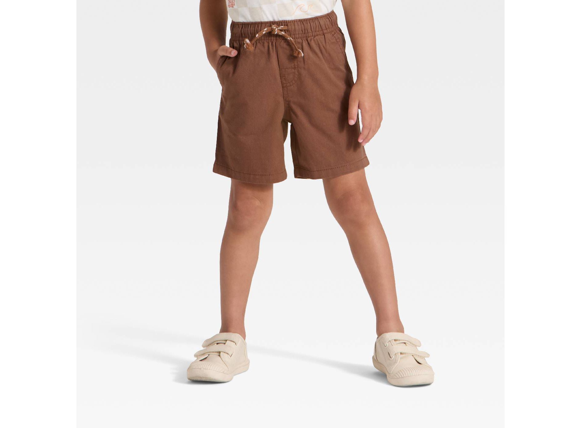 Toddler Boys' Pull-On Woven Shorts - Cat & Jack™ Brown