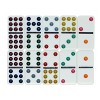 WE Games Double Nine Dominoes - Ivory Color Tiles with Color Dots - 4 of 4