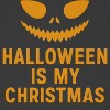 Rerun Island Women Halloween Is My Christmas Grin Short Sleeve Graphic Cotton Baby Tee - 2 of 4