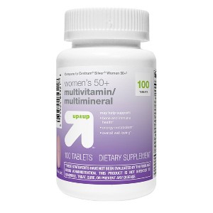 Women's 50+ Multivitamin Dietary Supplement Tablets- 100ct - up&up™ - 1 of 4
