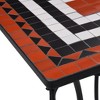 vidaXL Mosaic Bistro Table Terracotta and White 23.6 in. Ceramic - 4 of 4