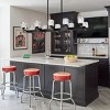 BAOURE Chandelier for Dining Room, 10-Light Black Farmhouse Linear Pendant Light Fixture, 35.7in Modern Crystal Hanging Lighting Chandelier - 3 of 4