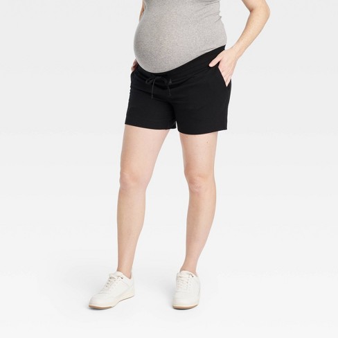 Isabel Maternity by Ingrid & Isabel Over Belly Midi Maternity Jean Shorts  -, Medium Denim Wash, 2 : : Clothing, Shoes & Accessories