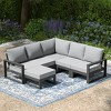 WestinTrends Montara 6-Piece Outdoor Patio Corner Sectional Sofa Conversation Set - 2 of 4