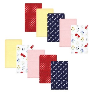 Luvable Friends Hudson Baby Flannel Burp Cloths 10pk - 1 of 2