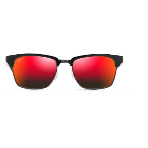 Maui Jim Kawika Classic Sunglasses Red Lenses With Black Frame Target