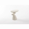 Lucky Stone Fiberglass End Table Minimalist Corner Coffee Decor Living Room Bedroom Guestroom - 4 of 4