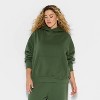 Women's Oversized Bubble Hem Hooded Sweatshirt - Wild Fable™ - 2 of 3