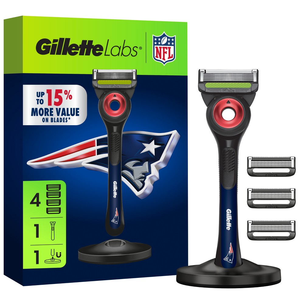 Gillette Labs NFL Razors - Patriots - 4pk