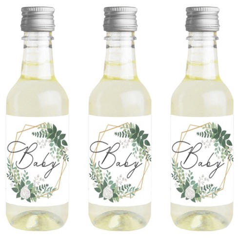 Wine bottles for baby sales shower favors