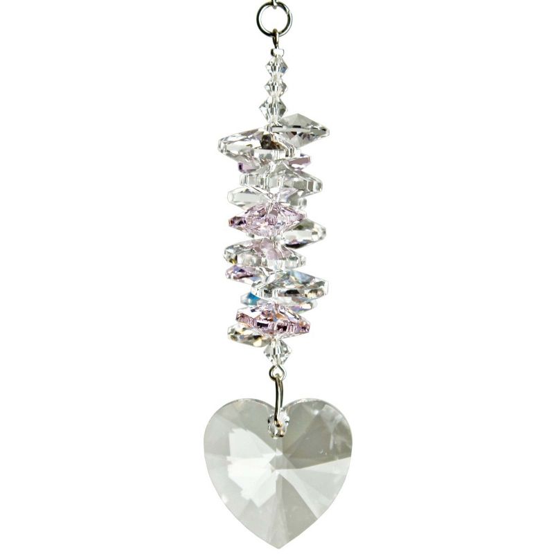 Woodstock Wind Chimes Woodstock Rainbow Makers Collection, Crystal Heart Cascade, 4'' Crystal Suncatcher, 4 of 7