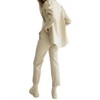 Women's Button Down Faux Leather Shacket - ENDLESS BLU. - 3 of 3