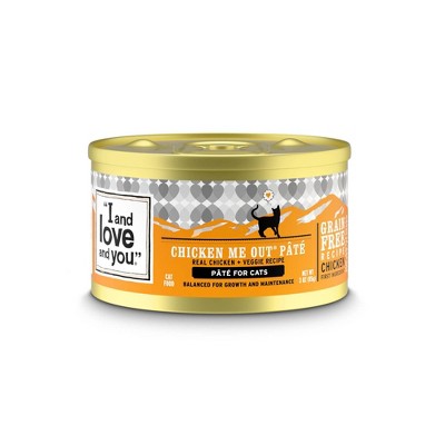 I and Love and You Chicken Me Out Pate Wet Cat Food - 3oz