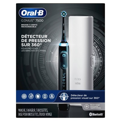 Oral-B Genius 7500 Power Rechargeable Electric Toothbrush - Black
