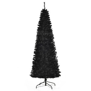 TopComfy Christmas Tree Stand 7FT Pencil Slim Douglas Fir Tree with Realistic Branches for Holiday Decor, Black, 29.5"*29.5"*82.7" - 1 of 4