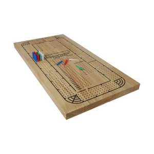 Four Track Cribbage Board Board Game - 1 of 3