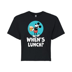 Women's - Disney - Mickey & Friends Cropped Graphic T-Shirt - 1 of 4