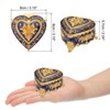 Unique Bargains Vintage Metal Dressing Table Wedding Birthday Gift Home Decor Box 1 Pc - 2 of 4