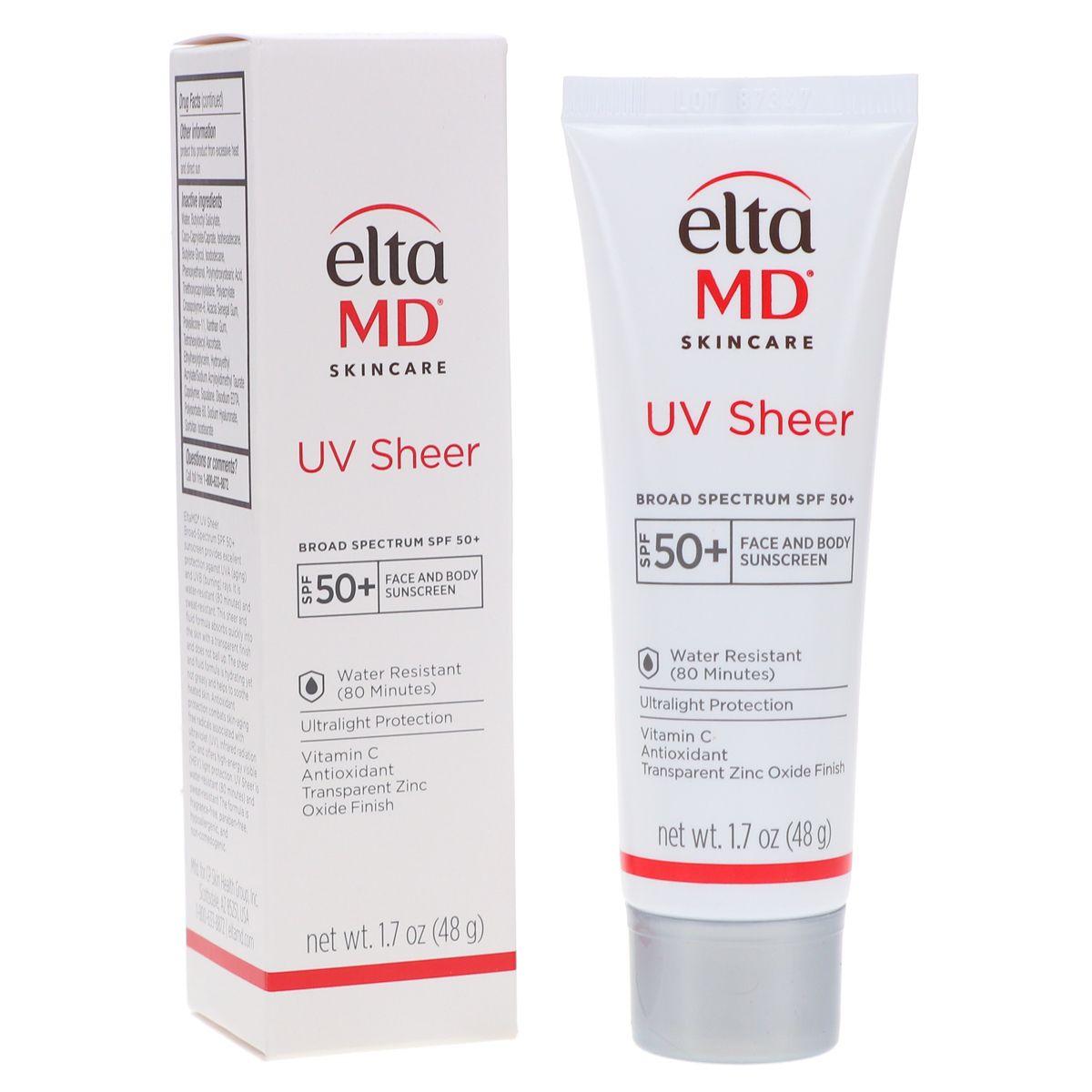 EltaMD UV Sheer Broad-Spectrum SPF 50+ Facial Sunscreen 1.7 oz