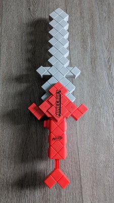 Nerf Minecraft Heartstealer Sword, 4 Nerf Elite Foam Darts, Foam