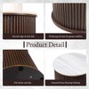 MDF Top Side Table with Metal Base Thick Scratch-Resistant Surface,for Living Room, Bedroom & Patio - 4 of 4