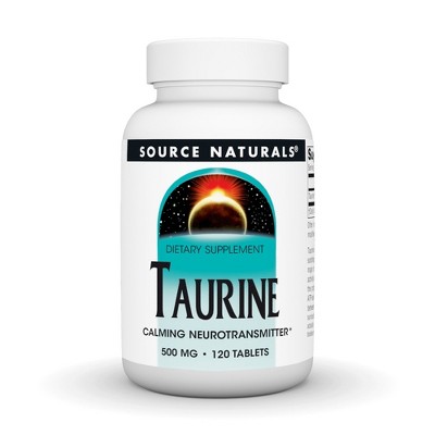 Taurine 500mg by Source Naturals, Inc.  -  120 Tablet