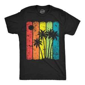 Mens Funny T Shirts Palm Trees Sarcastic Vacation Graphic Novelty Tee for Men - Crazy Dog Men's T Shirt For Summer Vacation - 1 of 4
