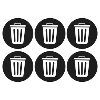 Unique Bargains Trash Stickers Decals Bin Labels Self Adhesive Vinyl Home Office Indoor Use