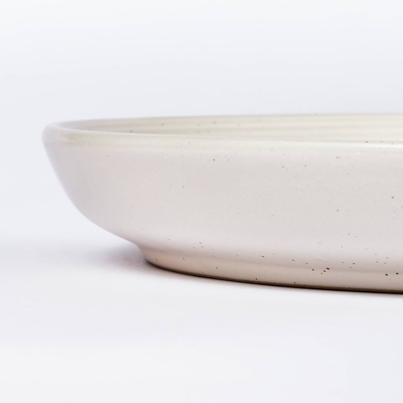 12&#34; Stoneware Round Serving Platter Cream - Threshold&#8482; designed with Studio McGee, 4 of 5