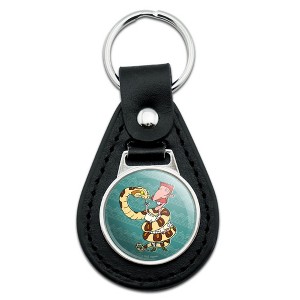 Wild Thornberrys Nigel Snake Charmer Black Leather Keychain - 1 of 4