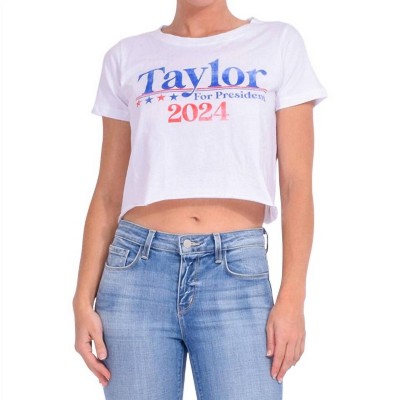 Women's TS ELECTION CROP TEE - PRINCE PETER