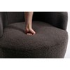 PAGED Swivel Accent Chair Teddy Fabric Armchair with Upholstered, Barrel Chair with Round Swivel Base for Living Room - 4 of 4