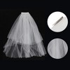 Unique Bargains Hair Clip Wedding Veil White 1 Pc - 3 of 4