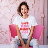 Simply Sage Market Women's Love More Worry Less Bold Short Sleeve Graphic Tee - 2 of 4