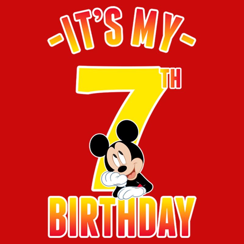 Boy's Mickey & Friends It's My 7th Birthday T-Shirt, 2 of 5