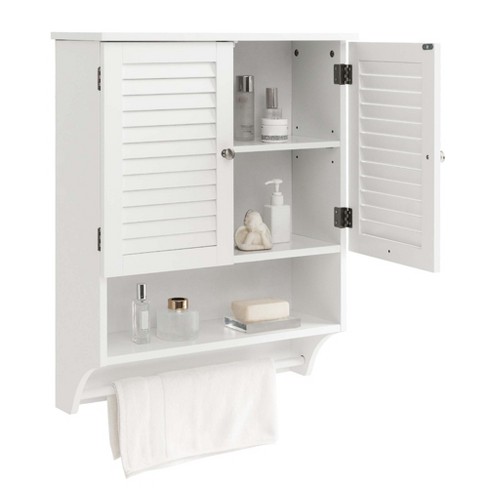 Costway Wall Mount Bathroom Cabinet Storage Organizer Medicine