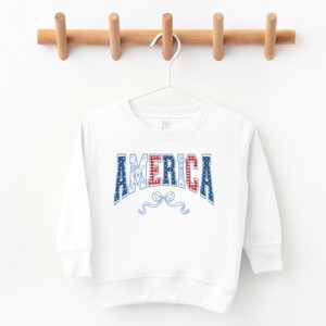The Juniper Shop Coquette America Arched Toddler Sweatshirt - 1 of 4