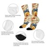 Starfish Conch Seashell Women Printed Crew Socks Funny Funky Socks Soft Polyester Novelty Gifts for Artists Men - 4 of 4
